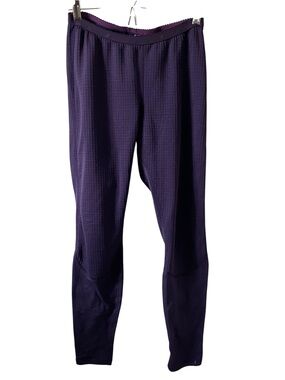 MEC Mid-Rise Purple Grid Thermal Base Layer Bottoms Small